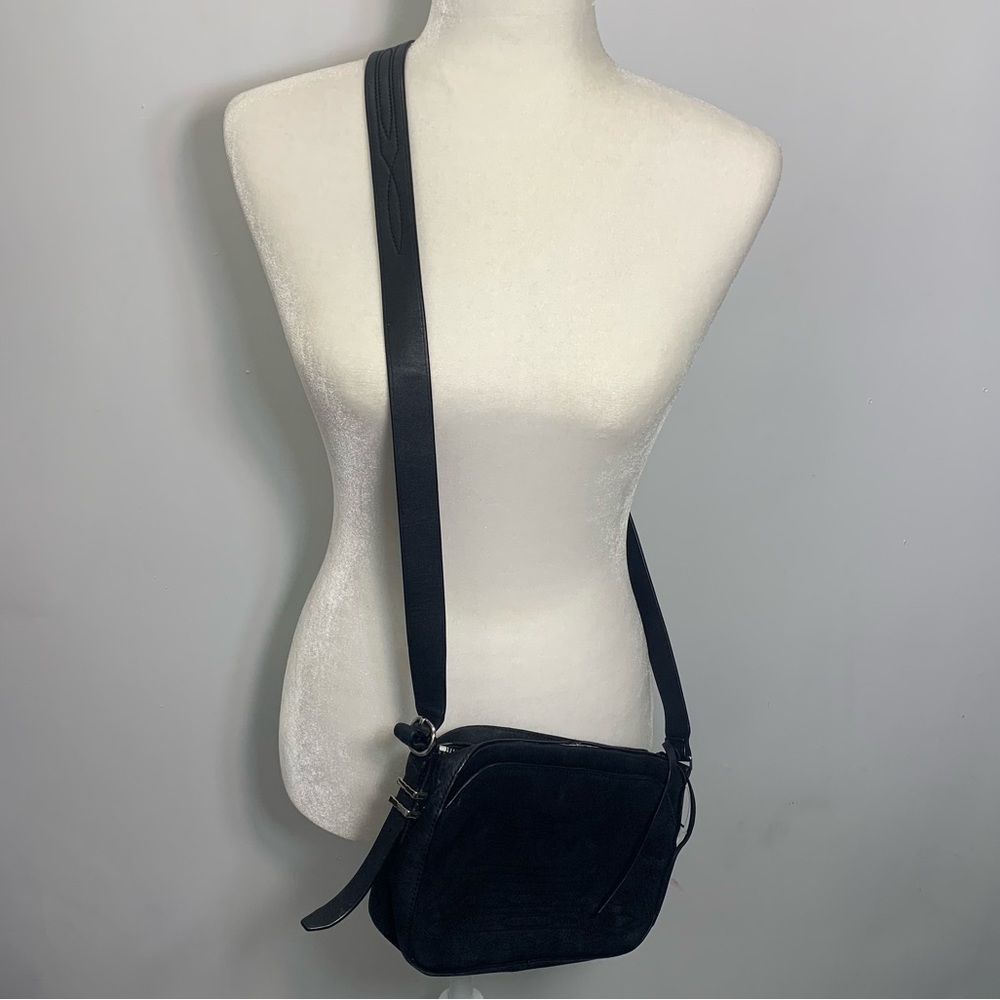 ALLSAINTS Suede Leather Crossbody Bag,